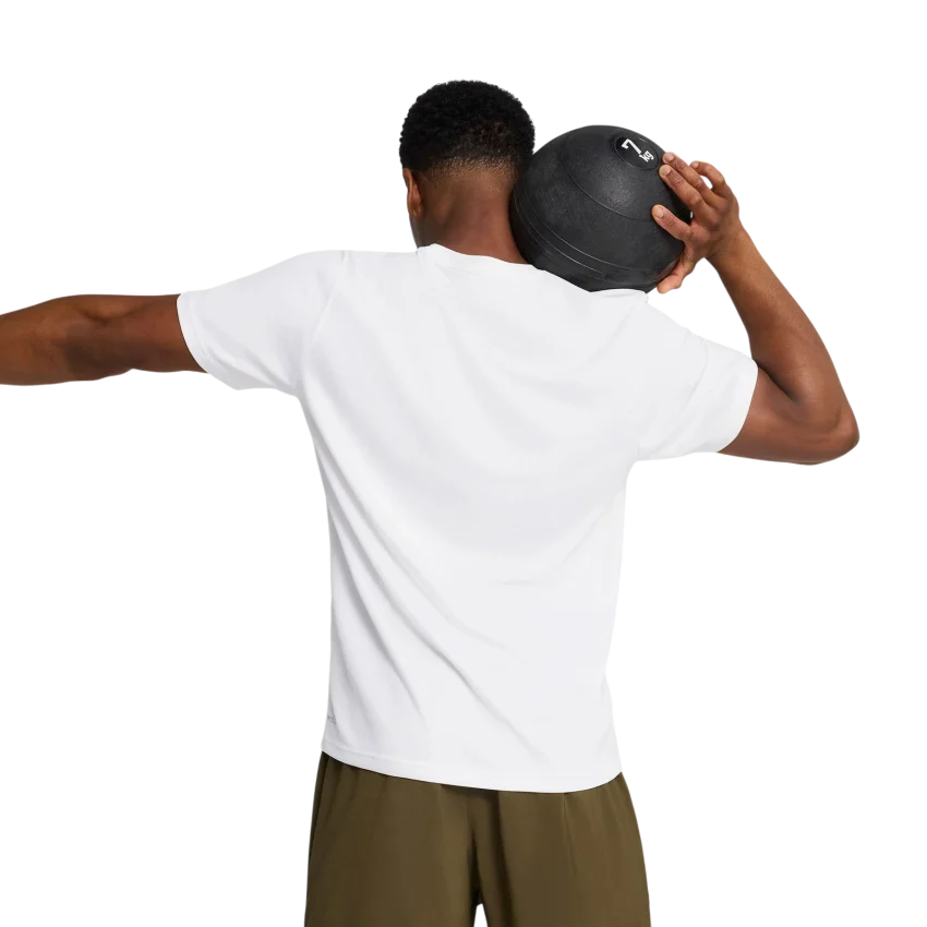 Puma Tad Ess Poly Texture Beyaz Erkek Tshirt - 3