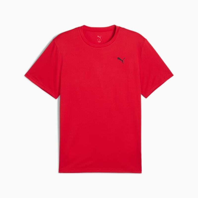Puma Tad Essential Poly Texture Kırmızı Erkek Tshirt - 1
