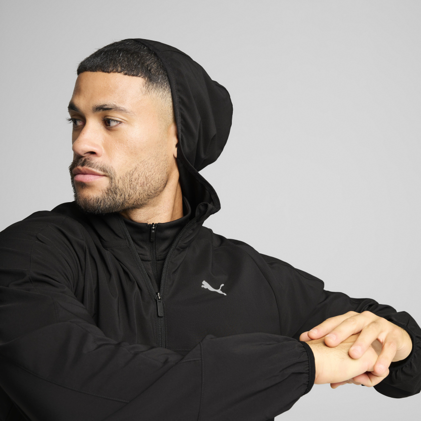 Puma Tad Tech Woven Full Zip Siyah Erkek Eşofman Üstü - 4