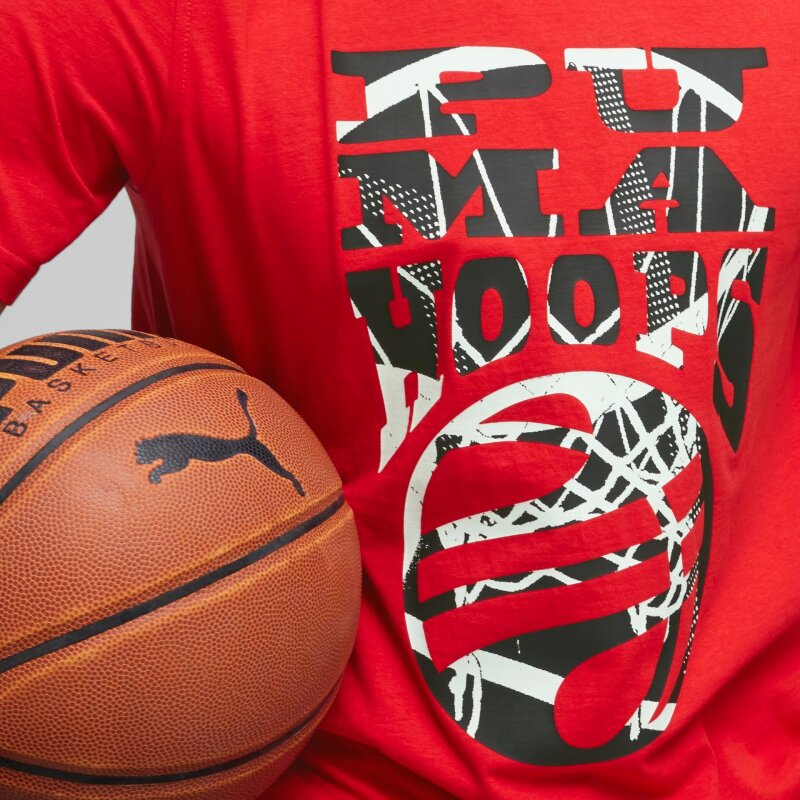 Puma The Hooper Tee 1 KIRMIZI Erkek Tshirt - 2