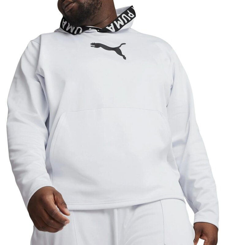 Puma Train Power Fleece Hoodie Gri Erkek Sweatshirt - 1