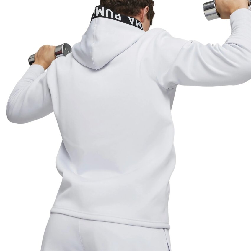 Puma Train Power Fleece Hoodie Gri Erkek Sweatshirt - 3