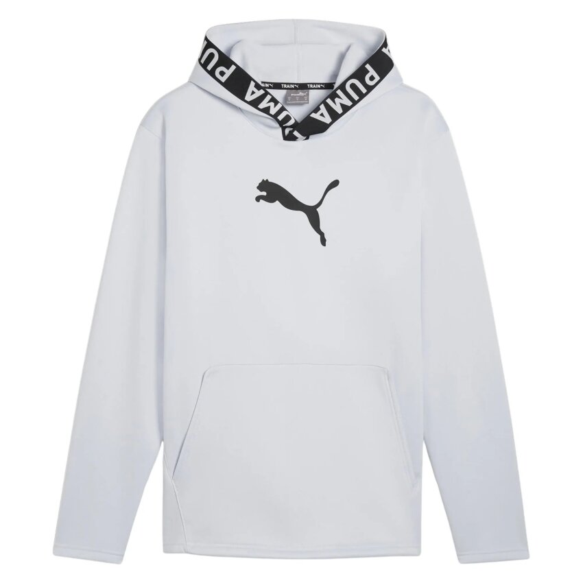 Puma Train Power Fleece Hoodie Gri Erkek Sweatshirt - 4