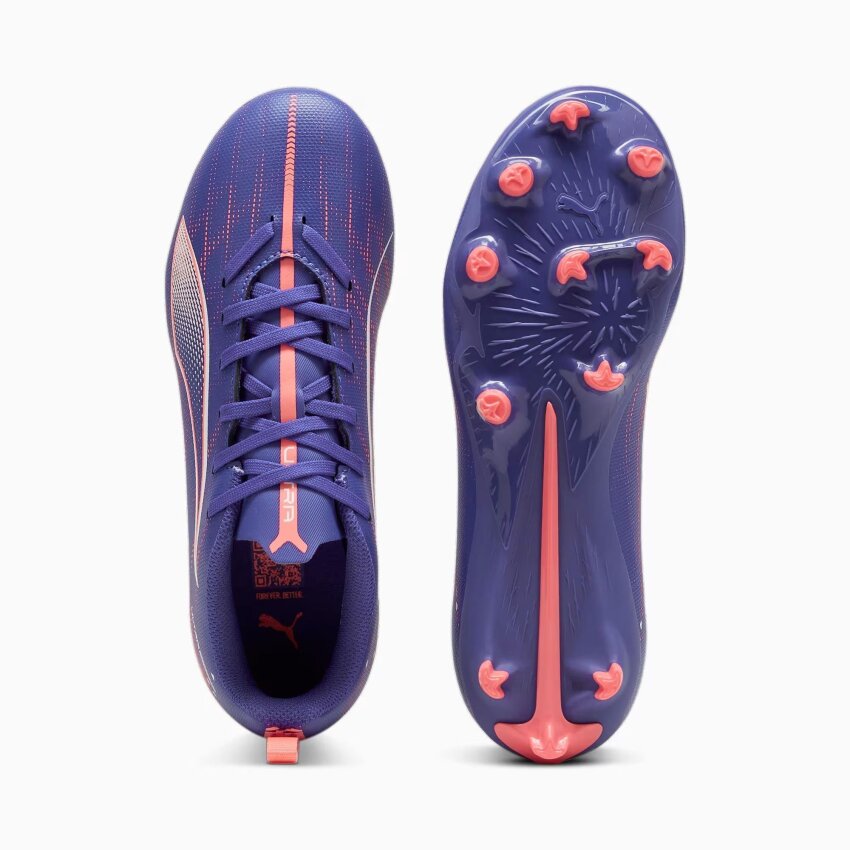 Puma Ultra 5 Play FG/AG Jr Mavi Çocuk Krampon - 5