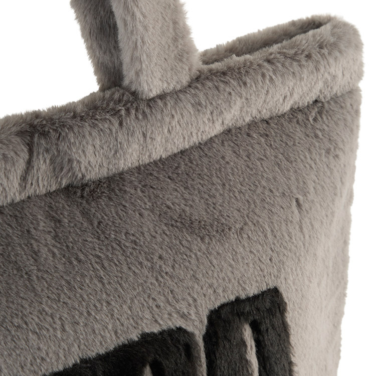 Puma Up Faux Fur Shopper Gri Kadın Omuz Çantası - 3