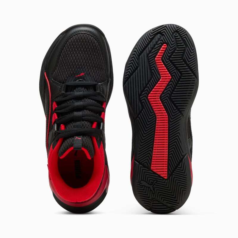 Puma Uproar JR Siyah-Kırmızı Çocuk Günlük Ayakkabı - 4