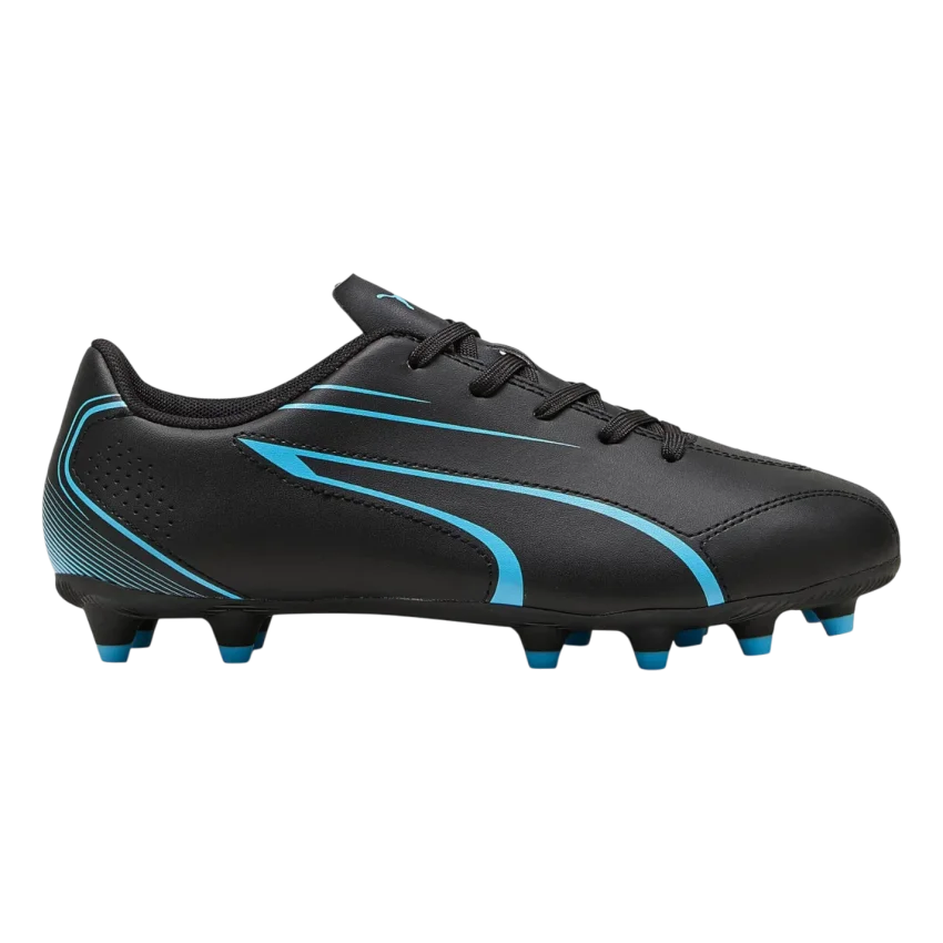 Puma Vitoria FG/AG Jr Siyah-Mavi Çocuk Krampon - 1