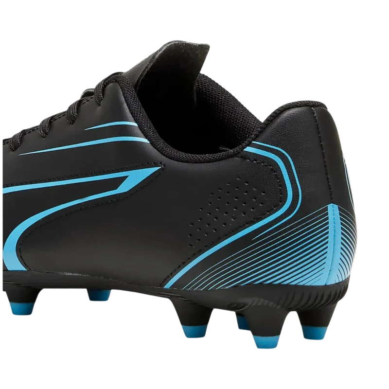 Puma Vitoria FG/AG Jr Siyah-Mavi Çocuk Krampon - 5