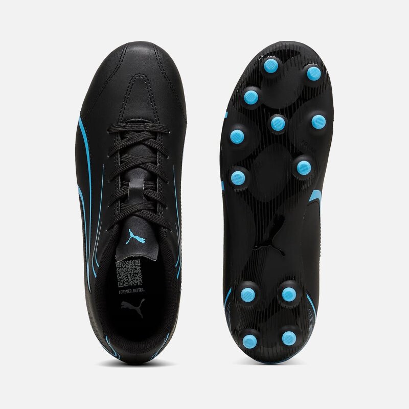 Puma Vitoria FG/AG Jr Siyah-Mavi Çocuk Krampon - 6