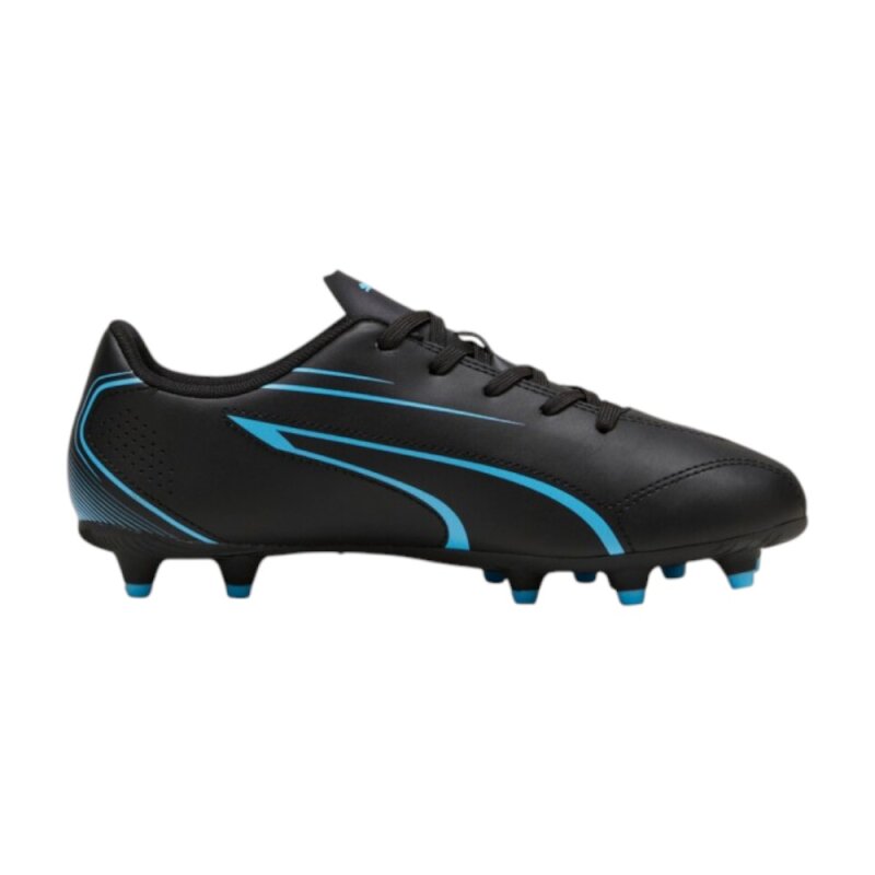 Puma VITORIA FG/AG Jr Siyah-Mavi Çocuk Krampon - 1