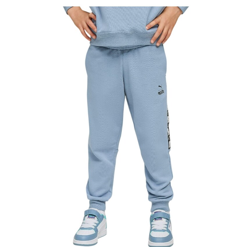 Puma X Hot Wheels Mavi Çocuk Eşofman Altı - 1