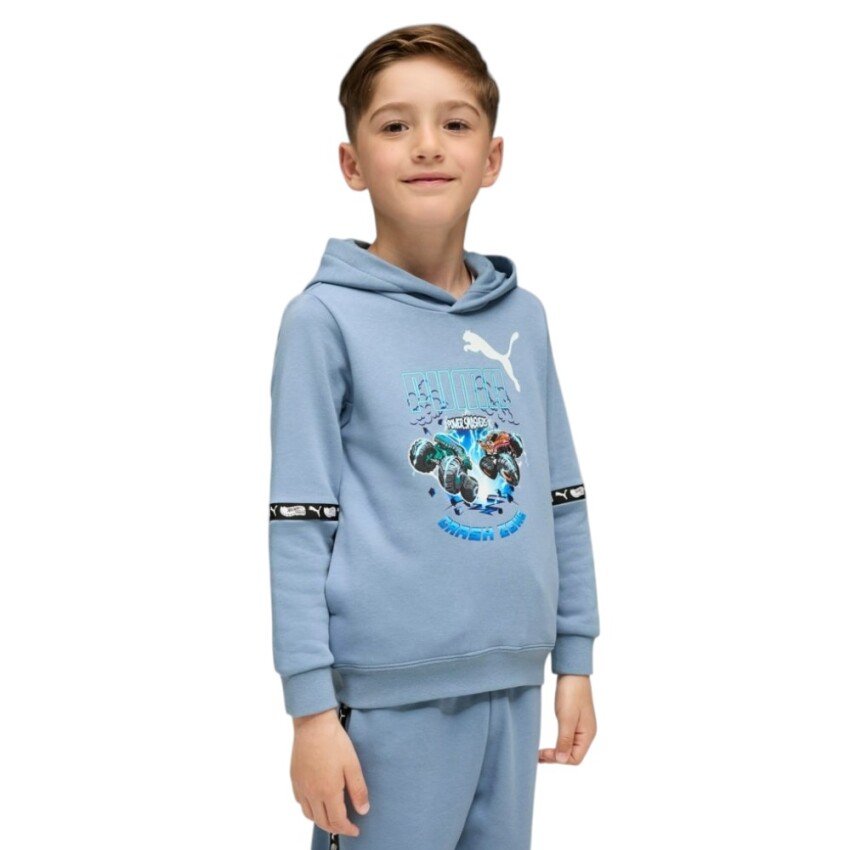 Puma X Hot Wheels Mavi Çocuk Sweatshirt - 1