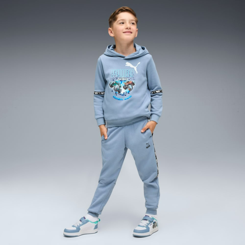 Puma X Hot Wheels Mavi Çocuk Sweatshirt - 3