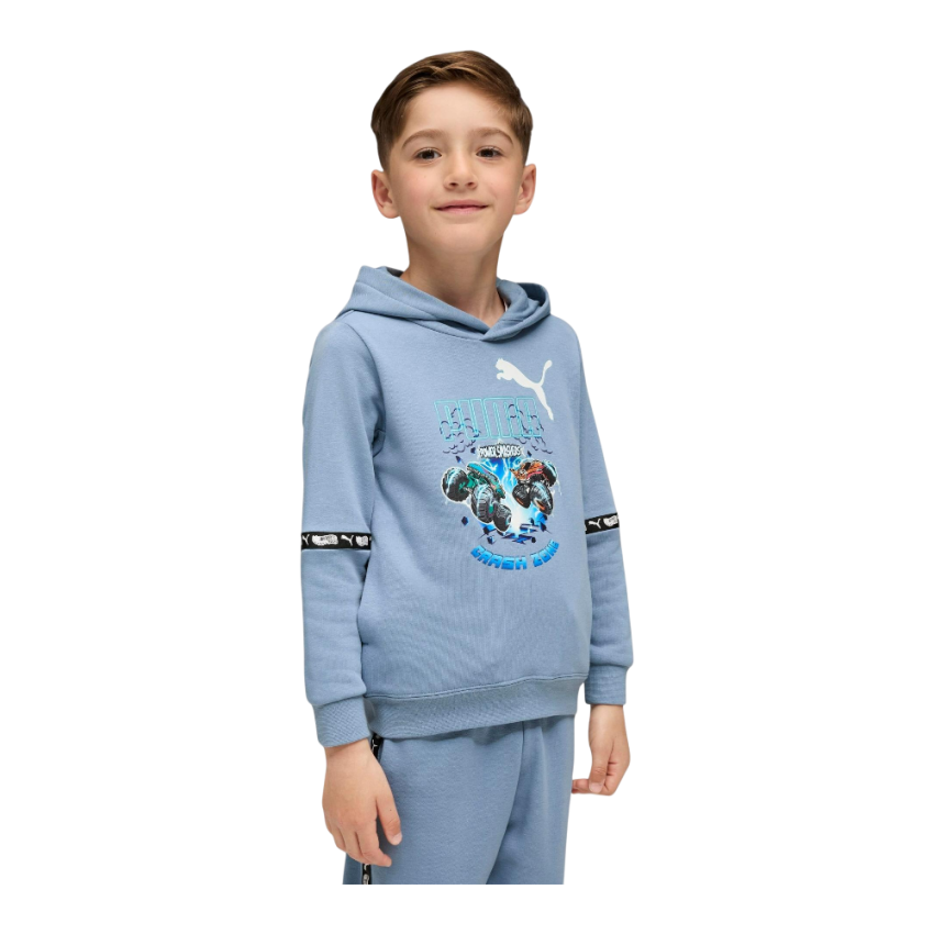 Puma X Hot Wheels Mavi Çocuk Sweatshirt - 1