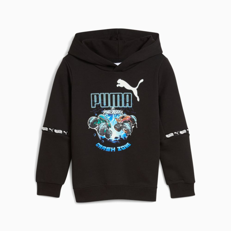Puma X Hot Wheels Siyah Çocuk Sweatshirt - 4