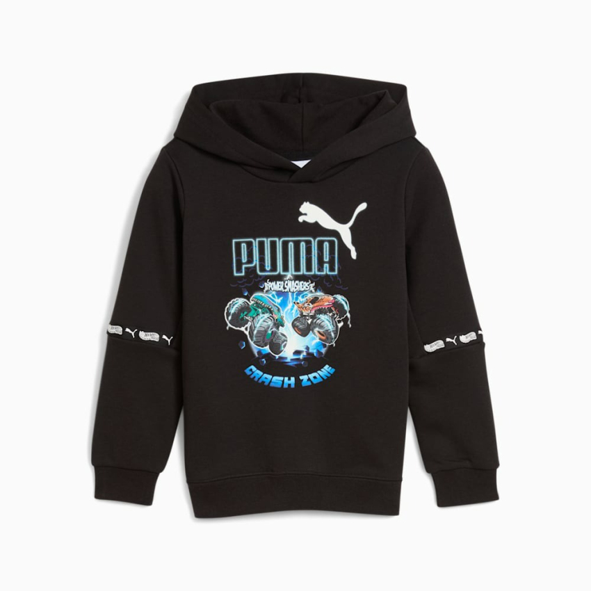 Puma X Hot Wheels Siyah Çocuk Sweatshirt - 4