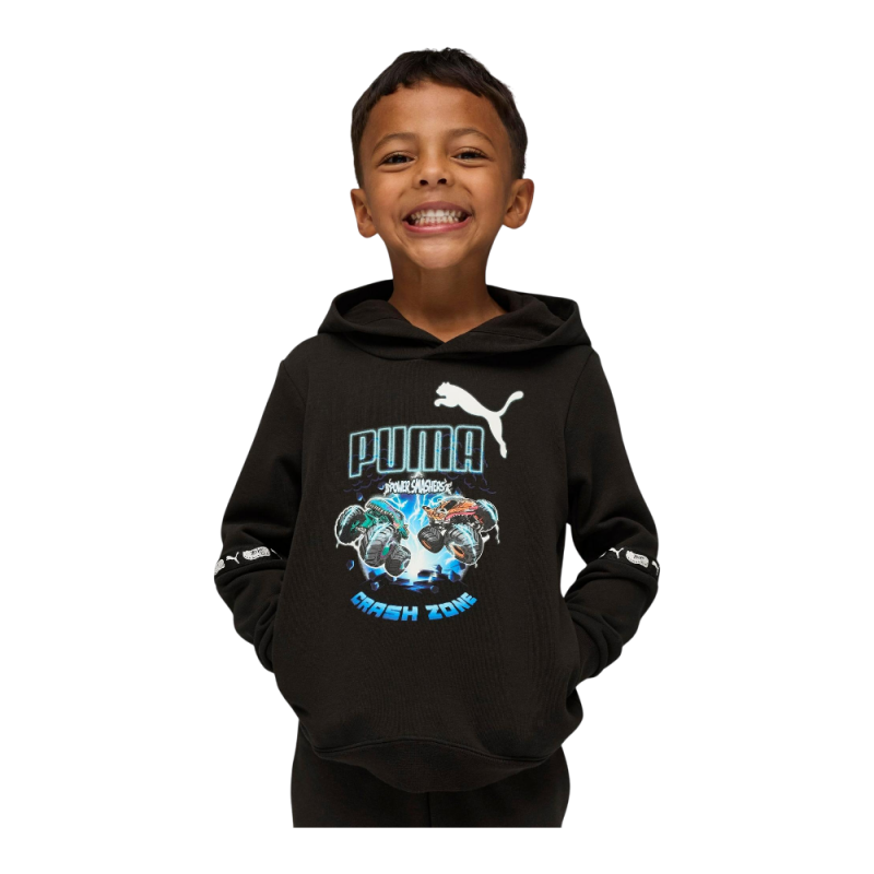 Puma X Hot Wheels Siyah Çocuk Sweatshirt - Puma