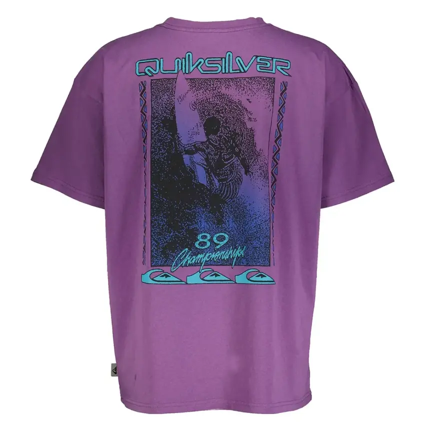 Quiksilver BACK FLASH SS Mor Erkek Tshirt - 2