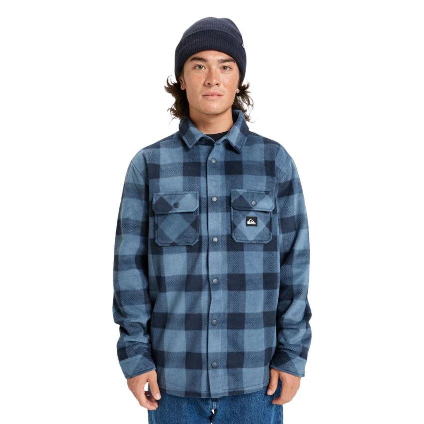Quiksilver Bering Strait Check Antrasit Erkek Gömlek - 1