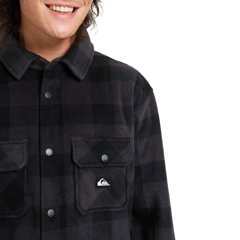 Quiksilver Bering Strait Check Antrasit Erkek Gömlek - 5