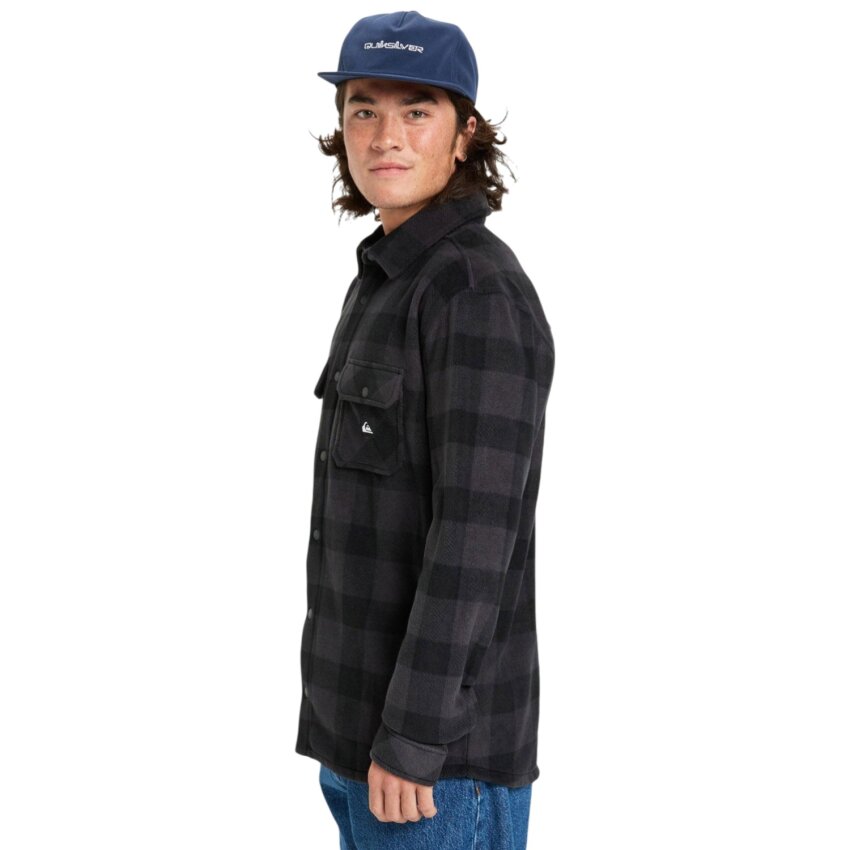 Quiksilver Bering Strait Check Antrasit Erkek Gömlek - 2