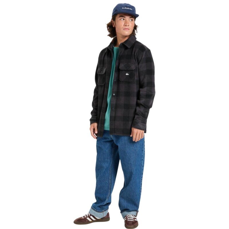 Quiksilver Bering Strait Check Antrasit Erkek Gömlek - 4