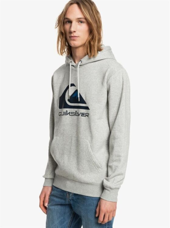 Quiksilver BIG LOGO HOOD Gri Erkek Sweatshirt - Quiksilver (1)