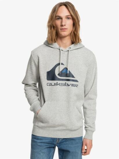 Quiksilver BIG LOGO HOOD Gri Erkek Sweatshirt - 1