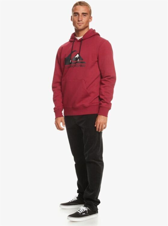 Quiksilver BIG LOGO HOOD KIRMIZI Erkek Sweatshirt - Quiksilver