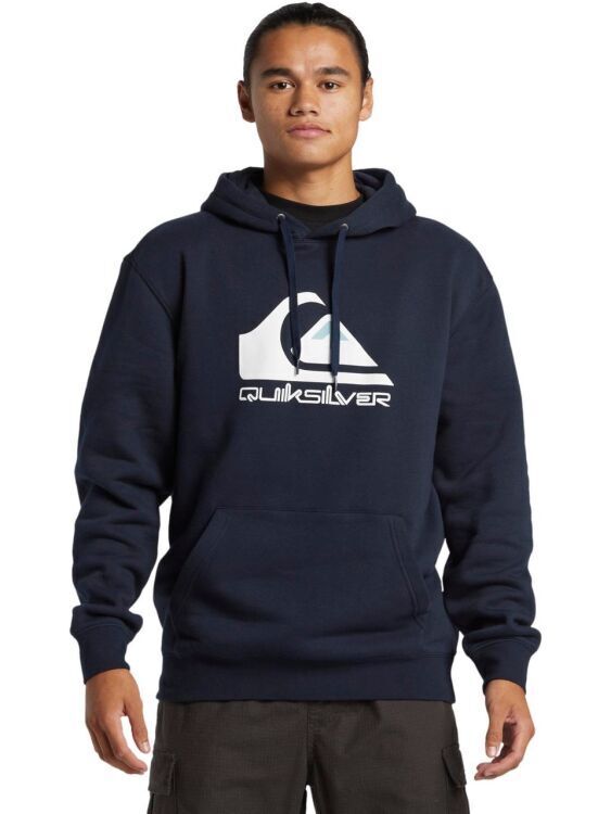 Quiksilver Big Logo Hoodie Krem Erkek Sweatshirt - Quiksilver