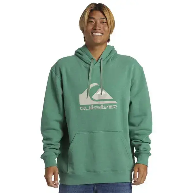 Quiksilver Big Logo Hoodie Krem Erkek Sweatshirt 