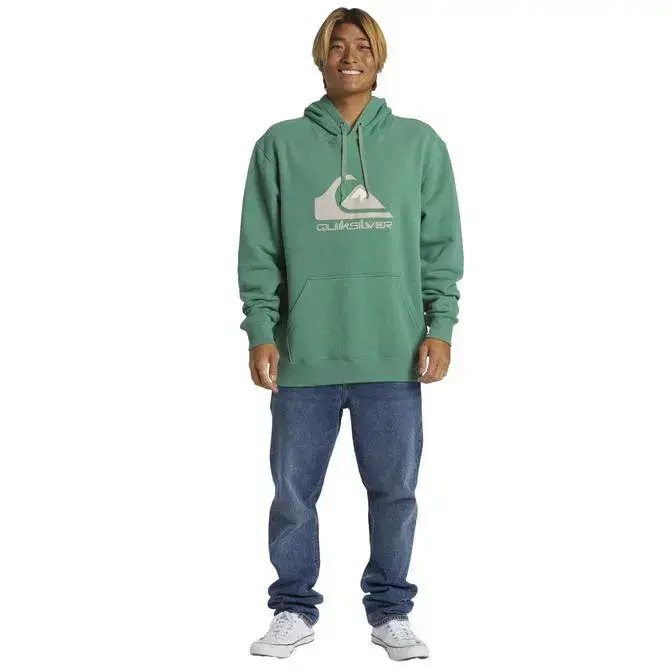 Quiksilver Big Logo Hoodie Krem Erkek Sweatshirt - 5
