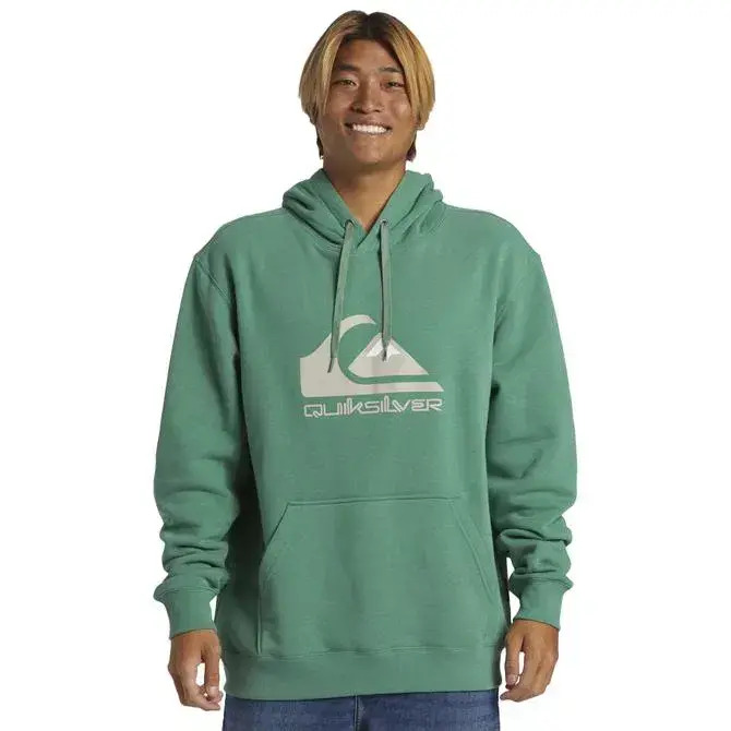 Quiksilver Big Logo Hoodie Krem Erkek Sweatshirt - Quiksilver