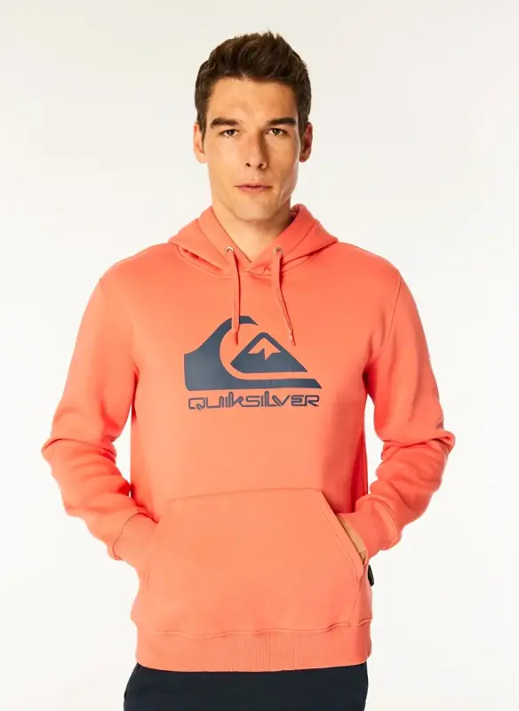Quiksilver Big Logo Hoodie Kırmızı Erkek Sweatshirt - 1
