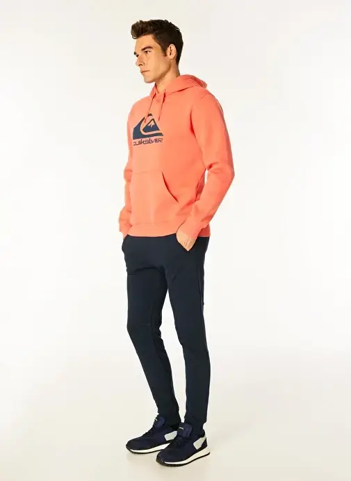 Quiksilver Big Logo Hoodie Kırmızı Erkek Sweatshirt - 2