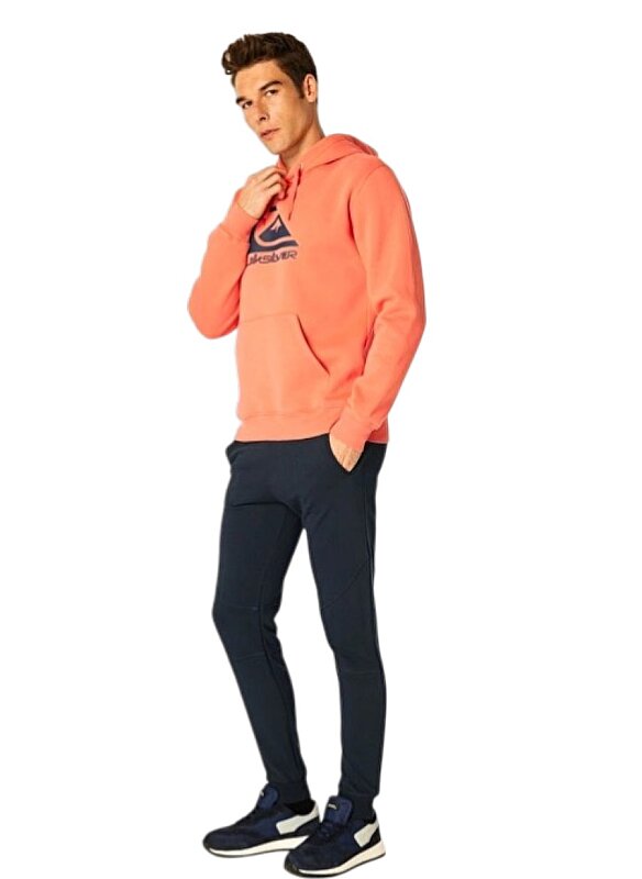 Quiksilver Big Logo Hoodie Kırmızı Erkek Sweatshirt - 3