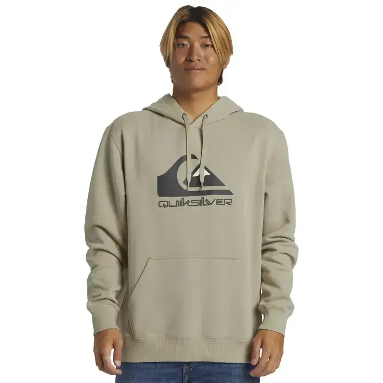 Quiksilver Big Logo Hoodie Krem Erkek Sweatshirt - 1