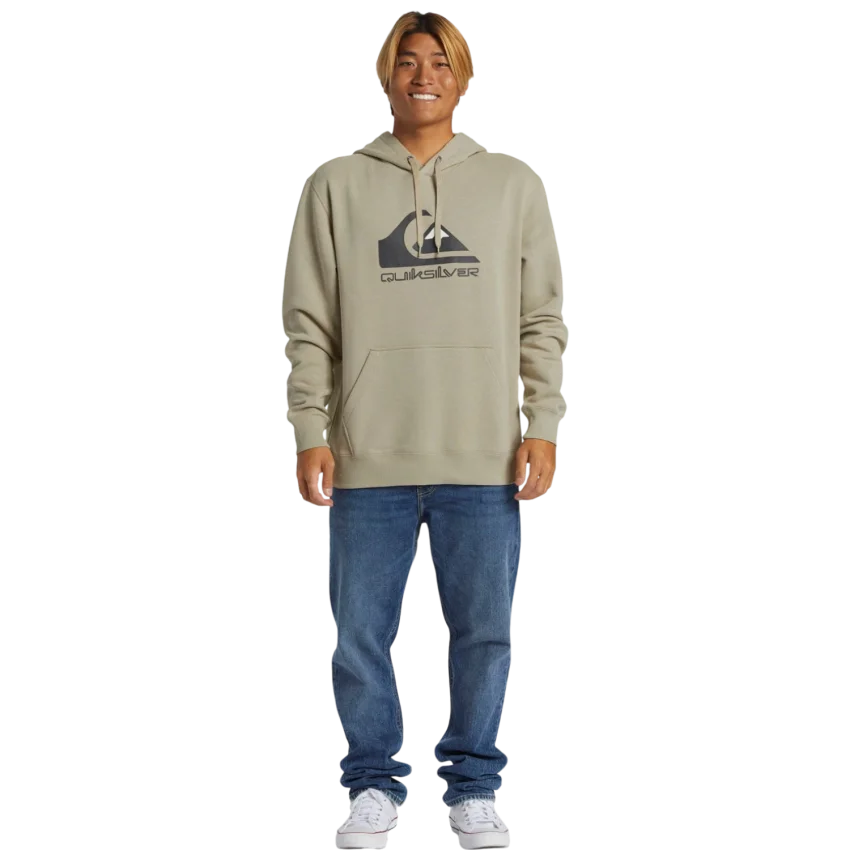 Quiksilver Big Logo Hoodie Krem Erkek Sweatshirt - 4