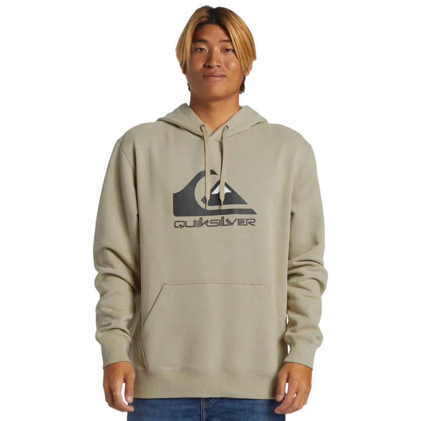 Quiksilver Big Logo Hoodie Krem Erkek Sweatshirt - 1