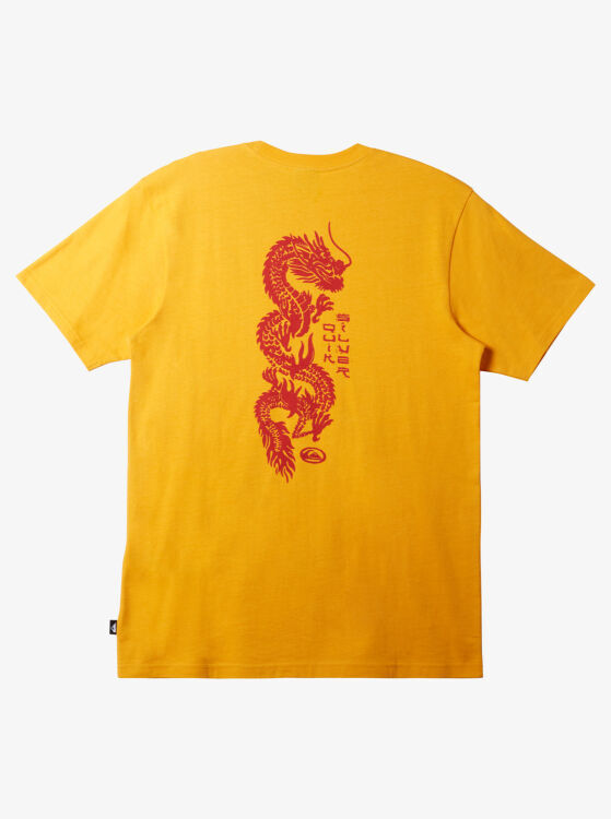 Quiksilver DRAGON FIST MOE SARI Erkek Tshirt - 7