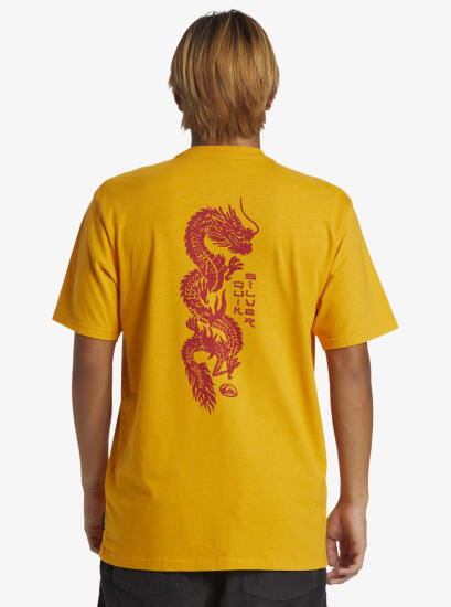 Quiksilver DRAGON FIST MOE SARI Erkek Tshirt - 7