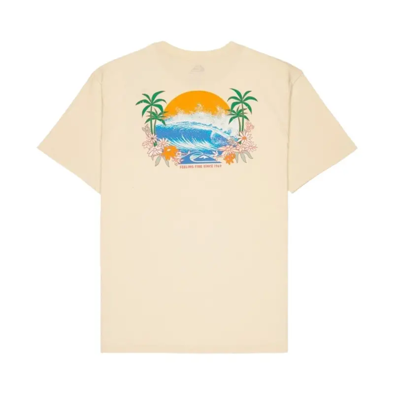 Quiksilver EV Barrel Parad Bej Erkek Tshirt - 6