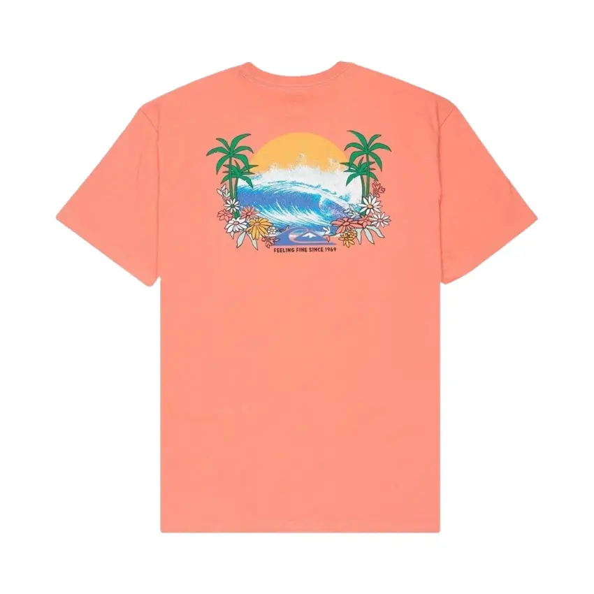 Quiksilver EV Barrel Parad Pembe Erkek Tshirt - 6