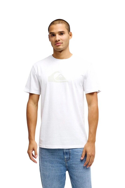 Quiksilver Ev Comp Logo Beyaz Erkek Tshirt - 1
