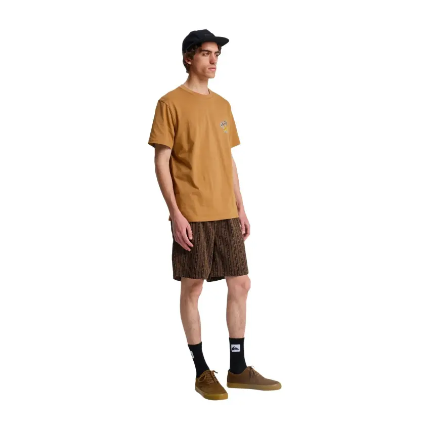 Quiksilver Evo Learning FR Kahverengi Erkek Tshirt - 3