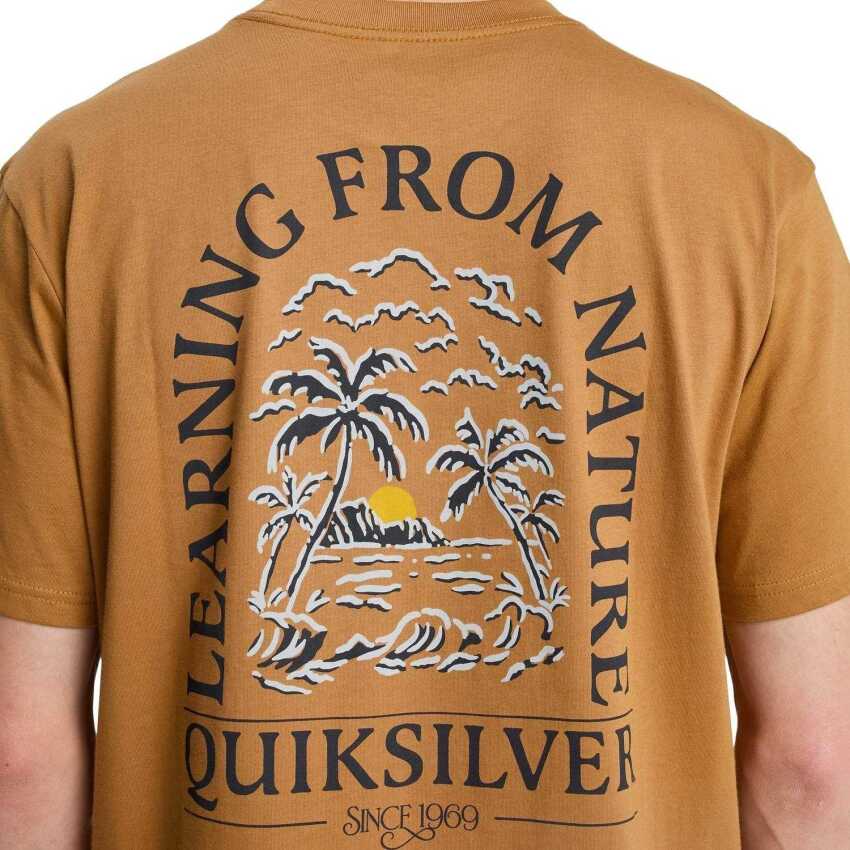 Quiksilver Evo Learning FR Kahverengi Erkek Tshirt - 5