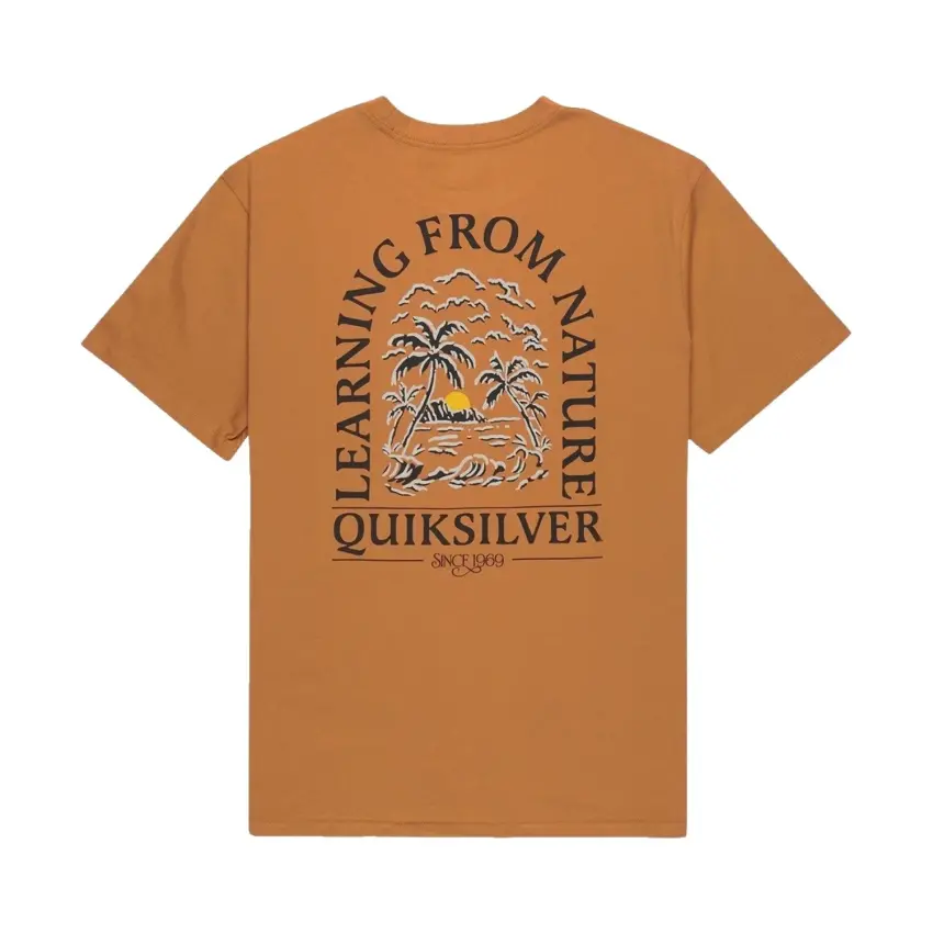 Quiksilver Evo Learning FR Kahverengi Erkek Tshirt - 7