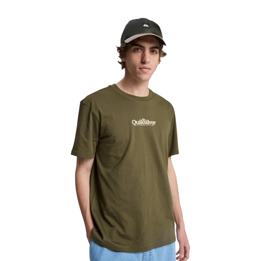Quiksilver Fineline Haki Erkek Tshirt - 1
