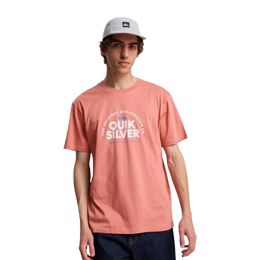 Quiksilver Fundamental Rid Pembe Erkek Tshirt - 1