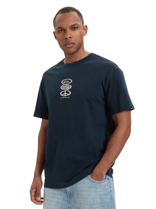 Quiksilver Harmony Spiral Lacivert Erkek Tshirt - 1